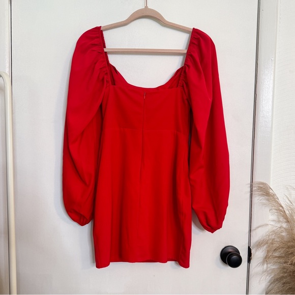 Princess Polly red long sleeve cowl neck dress - Picture 11 of 11